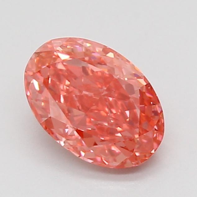 1.53 Ct. Fancy Vivid Pink Oval Lab Grown Diamond