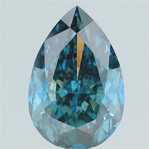 4.52 Ct. Fancy Vivid Blue Pear Lab Grown Diamond