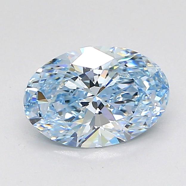 1.06 Ct. Fancy Light Blue Oval Lab Grown Diamond