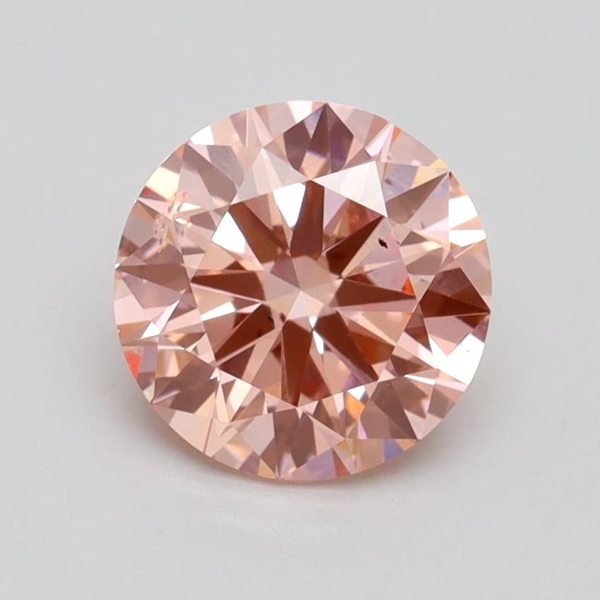 1.60 Ct. Fancy Intense Pink Round Lab Grown Diamond