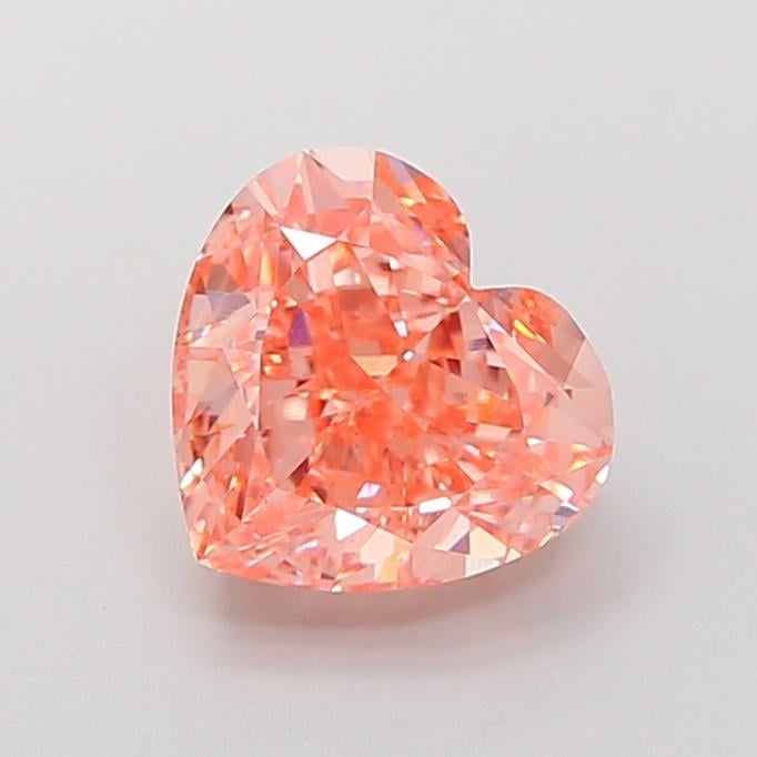 2.78 Ct. Fancy Intense Pink Heart Lab Grown Diamond