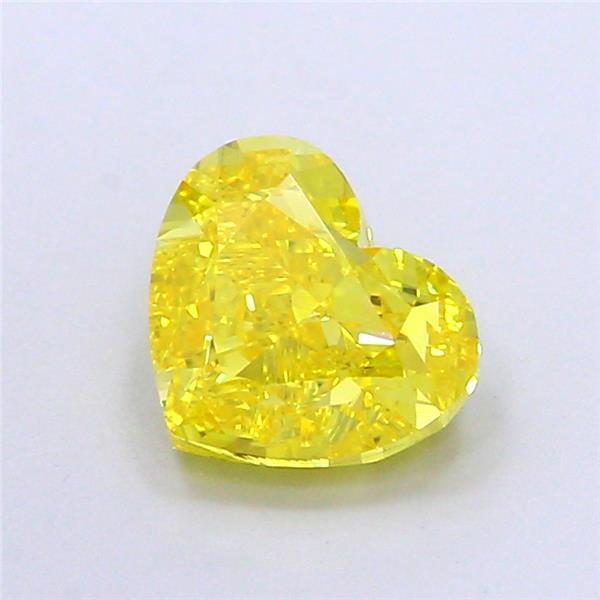 1.81 Ct. Fancy Vivid  Yellow Heart Lab Grown Diamond
