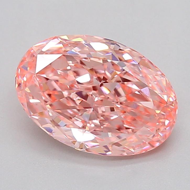 1.64 Ct. Fancy Vivid  Pink Oval Lab Grown Diamond