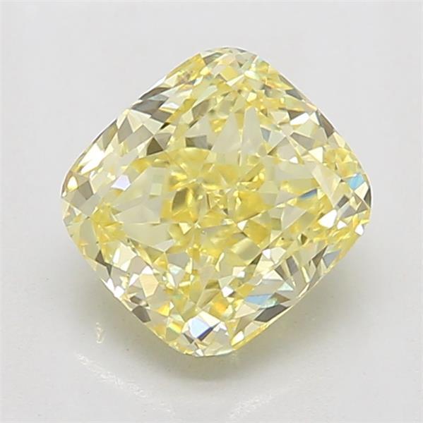 1.52 Ct. Fancy Intense Yellow Cushion Lab Grown Diamond