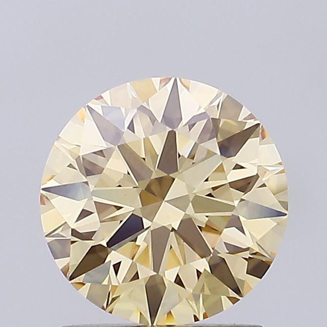 1.52 Ct. Fancy Intense Yellow Round Lab Grown Diamond