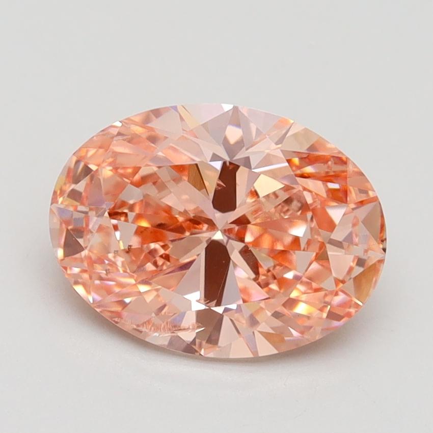 2.00 Ct. Fancy Intense Pink Oval Lab Grown Diamond