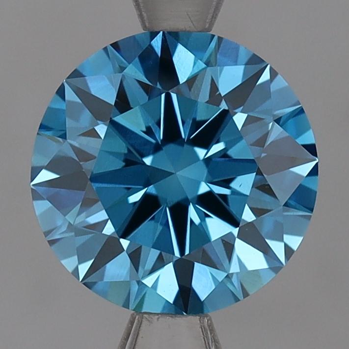 1.79 Ct. Fancy Vivid Blue Round Lab Grown Diamond