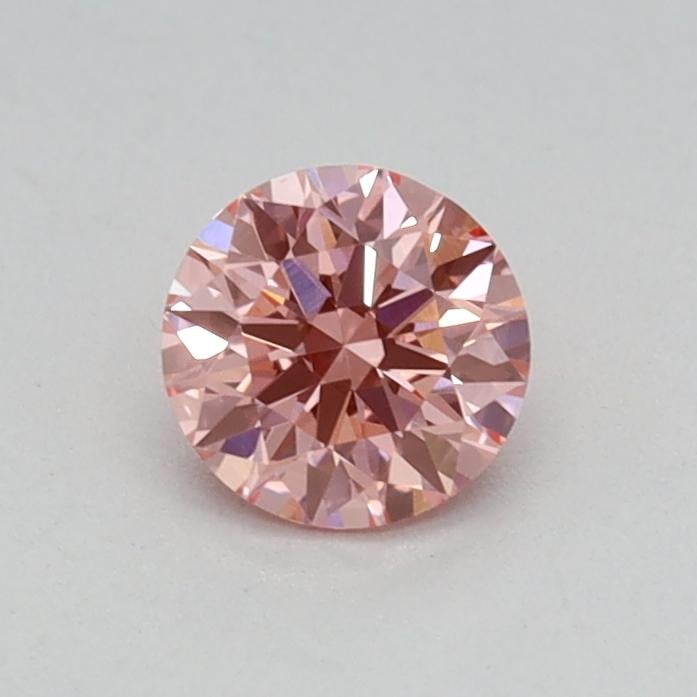 0.32 Ct. Fancy Vivid Pink Round Lab Grown Diamond