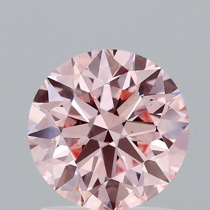 1.41 Ct. Fancy Intense Pink Round Lab Grown Diamond