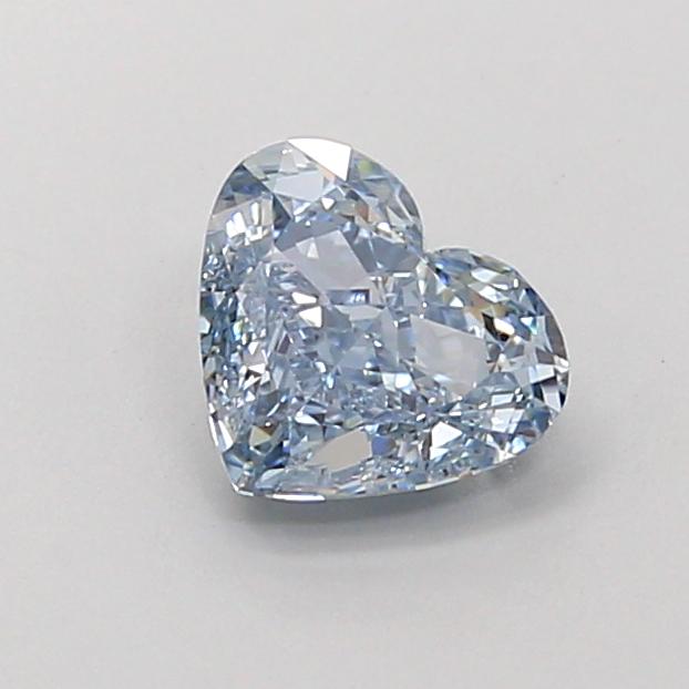 1.07 Ct. Fancy Vivid Blue Heart Lab Grown Diamond