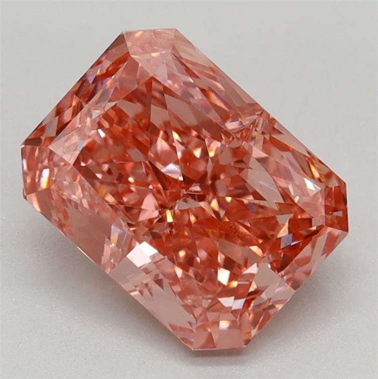 1.79 Ct. Fancy Vivid Pink Radiant Lab Grown Diamond
