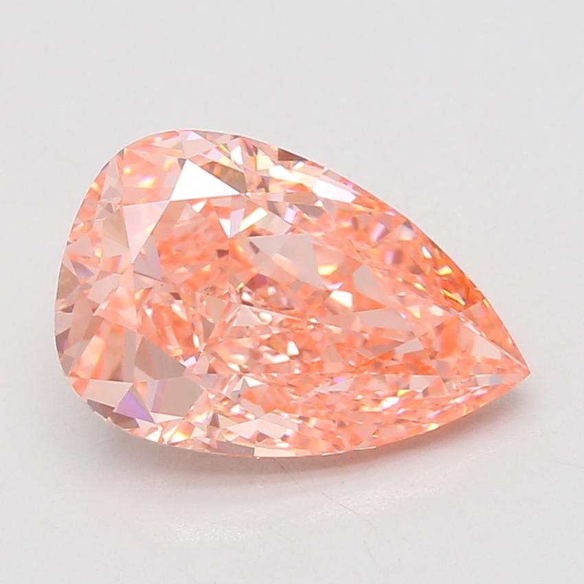 5.08 Ct. Fancy Vivid Pink Pear Lab Grown Diamond