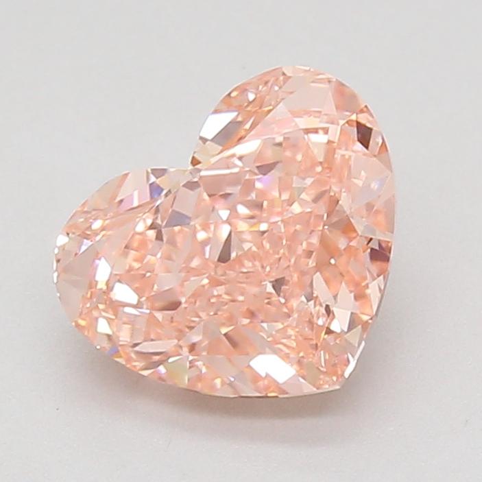 2.55 Ct. Fancy Vivid Pink Heart Lab Grown Diamond