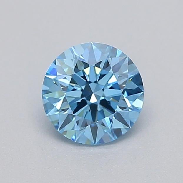 0.26 Ct. Fancy Vivid  Blue Round Lab Grown Diamond