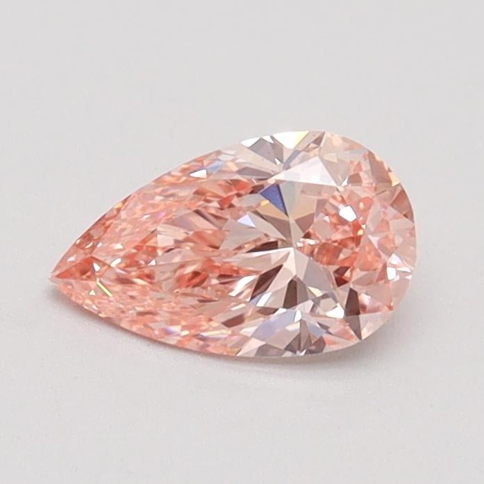 0.52 Ct. Fancy Intense Pink Pear Lab Grown Diamond