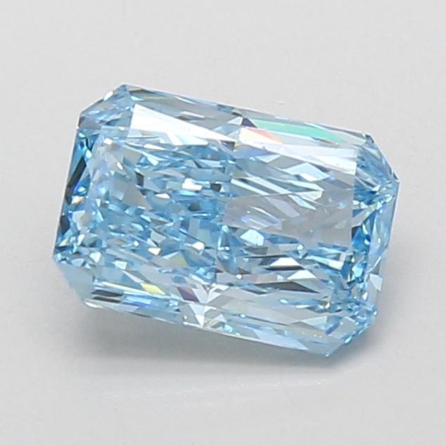 1.51 Ct. Fancy Vivid Blue Radiant Lab Grown Diamond