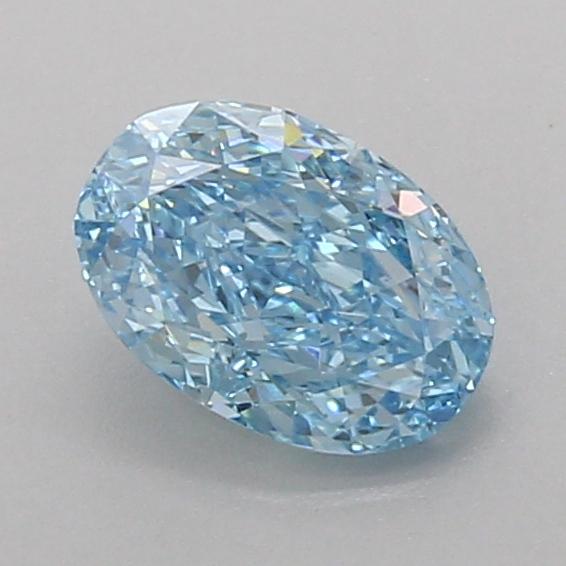 1.07 Ct. Fancy Vivid Blue Oval Lab Grown Diamond