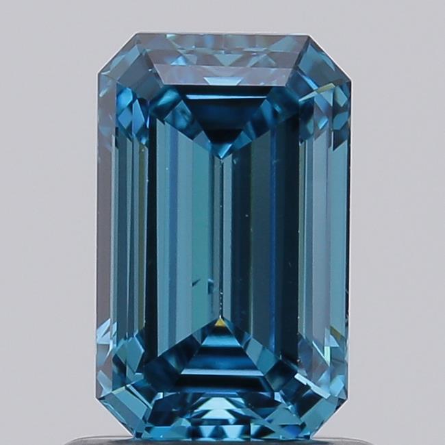 1.01 Ct. Fancy Vivid  Blue Emerald Lab Grown Diamond