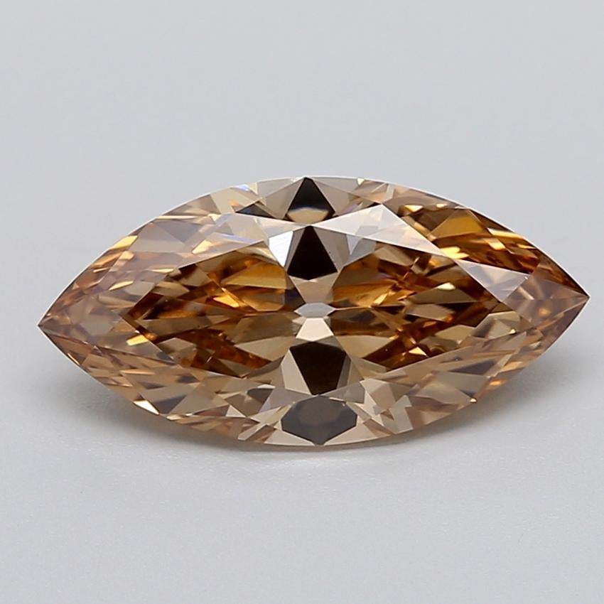 2.90 Ct. Fancy Light  Brown Marquise Lab Grown Diamond