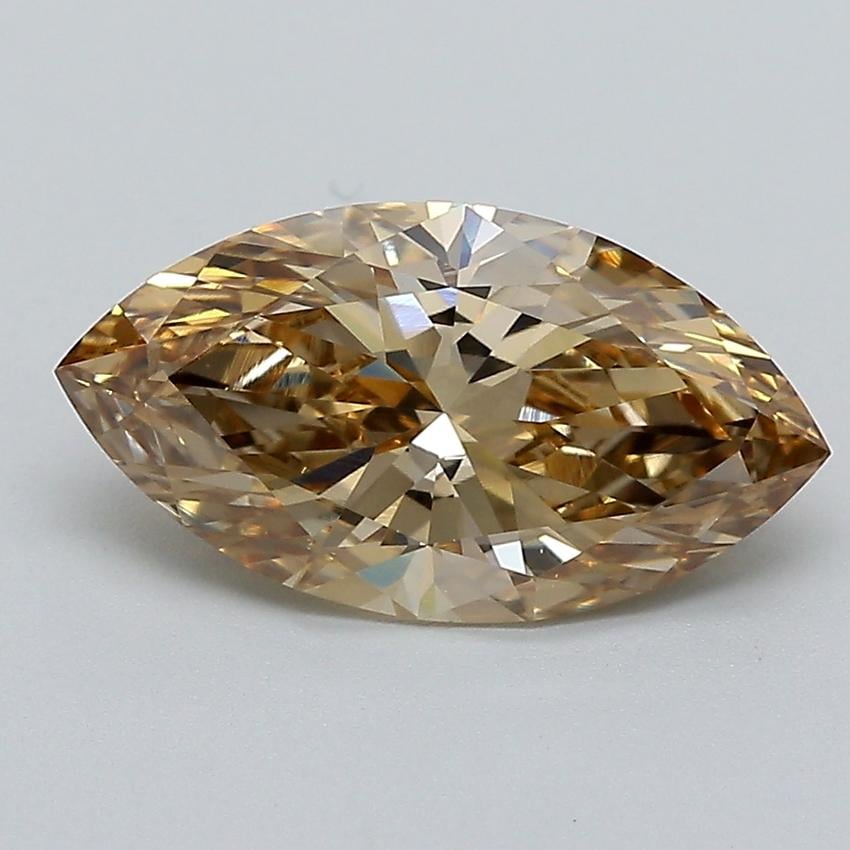 2.78 Ct. Light  Brown Marquise Lab Grown Diamond