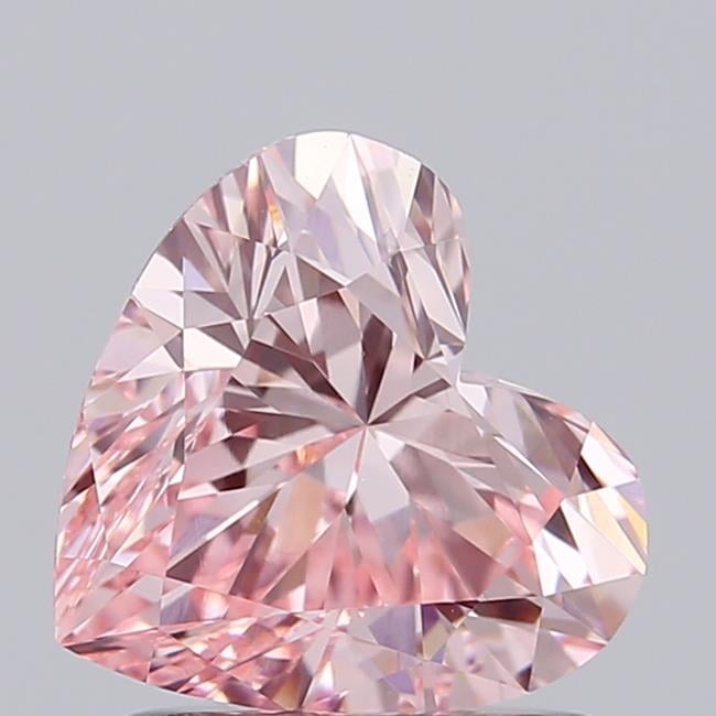 1.05 Ct. Fancy Vivid Pink Heart Lab Grown Diamond
