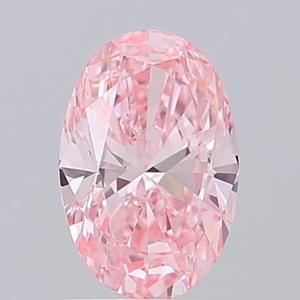 1.42 Ct. Fancy Vivid Pink Oval Lab Grown Diamond