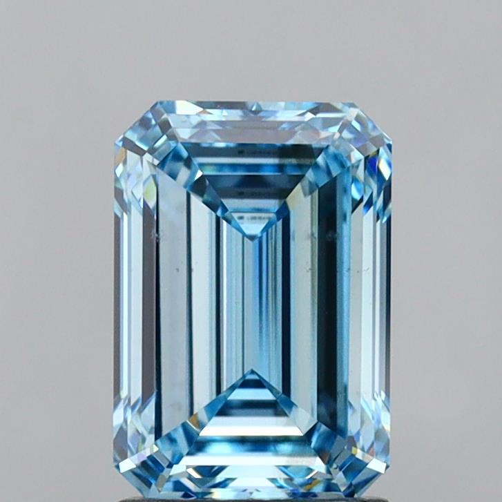 1.97 Ct. Fancy Intense Blue Emerald Lab Grown Diamond