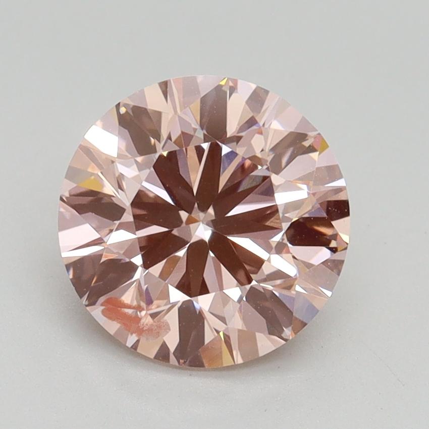 2.01 Ct. Fancy Intense Pink Round Lab Grown Diamond