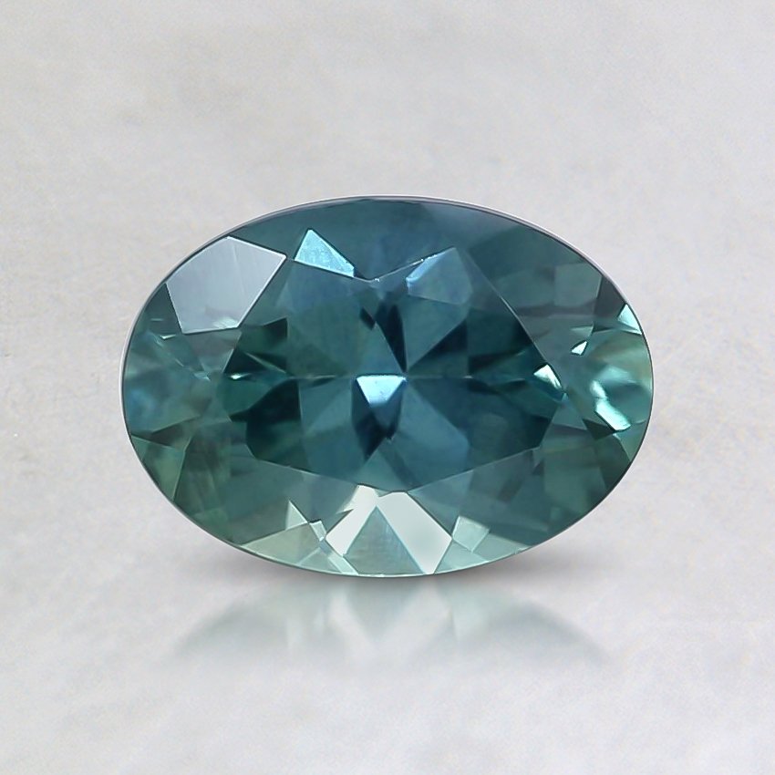 7x5mm Teal Oval Sapphire