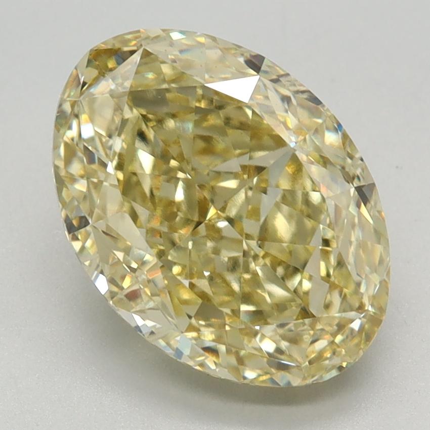 3.16 Ct. Fancy Intense Yellow Oval Lab Grown Diamond