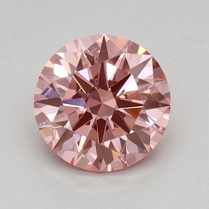 0.57 Ct. Fancy Vivid Pink Round Lab Grown Diamond