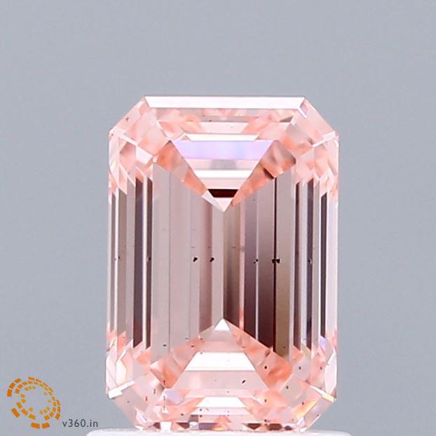 1.38 Ct. Fancy Intense Pink Emerald Lab Grown Diamond