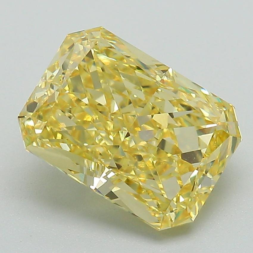 3.15 Ct. Fancy Intense Yellow Radiant Lab Grown Diamond