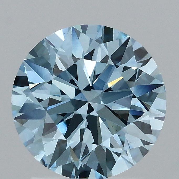 2.09 Ct. Fancy Intense Pink Round Lab Grown Diamond