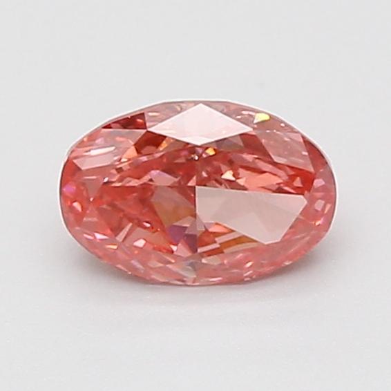 0.77 Ct. Fancy Vivid Pink Oval Lab Grown Diamond