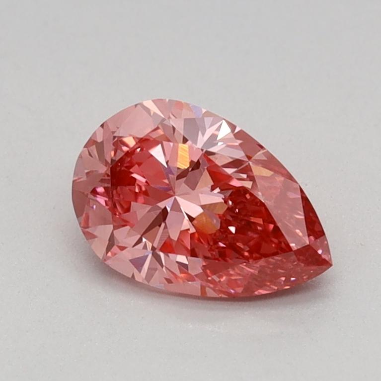 0.51 Ct. Fancy Vivid Pink Pear Lab Grown Diamond
