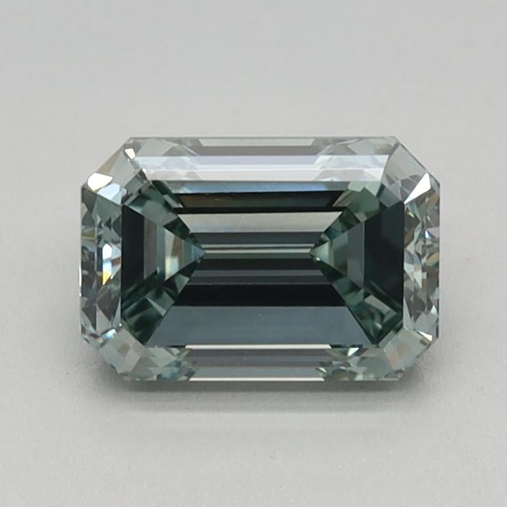0.80 Ct. Fancy Vivid Green Emerald Lab Grown Diamond