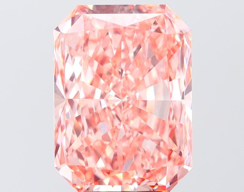 6.00 Ct. Fancy Vivid Pink Pink Radiant Lab Grown Diamond