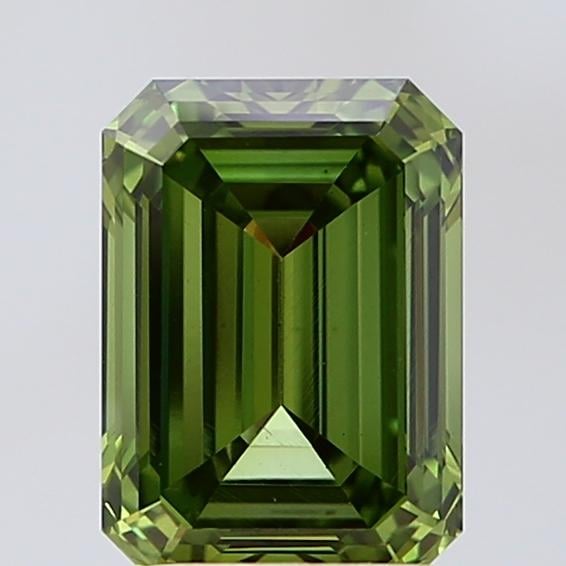 2.35 Ct. Fancy Vivid Green Emerald Lab Grown Diamond