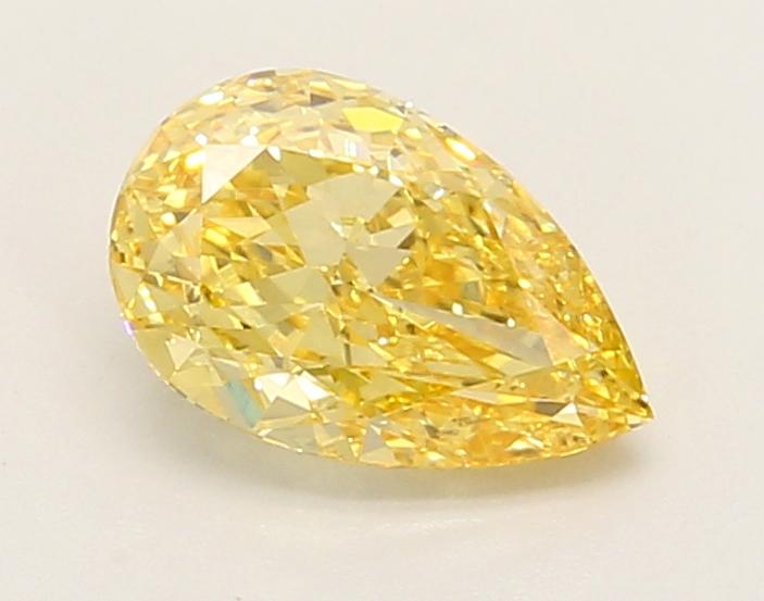 1.04 Ct. Fancy Vivid Yellow Pear Lab Grown Diamond