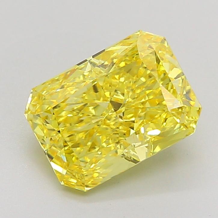 2.96 Ct. Fancy Vivid Yellow Radiant Lab Grown Diamond