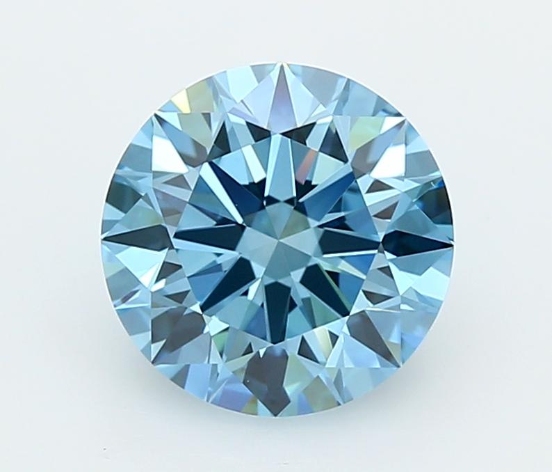 2.02 Ct. Fancy Vivid  Blue Round Lab Grown Diamond
