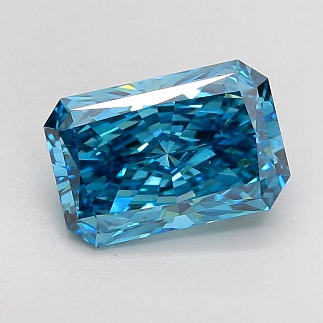 2.01 Ct. Fancy Vivid None Blue Radiant Lab Grown Diamond