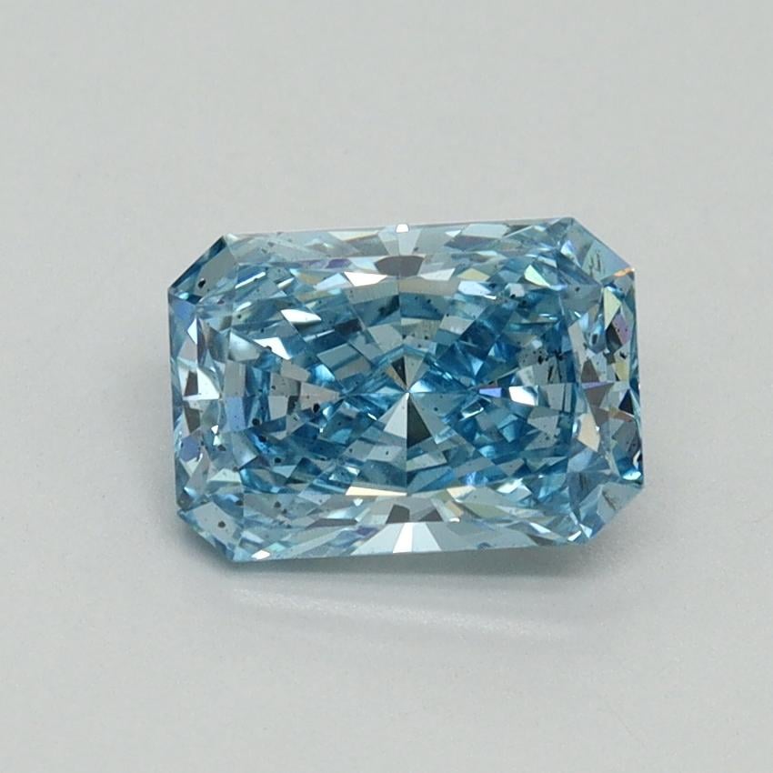 1.14 Ct. Fancy Vivid Blue Radiant Lab Grown Diamond