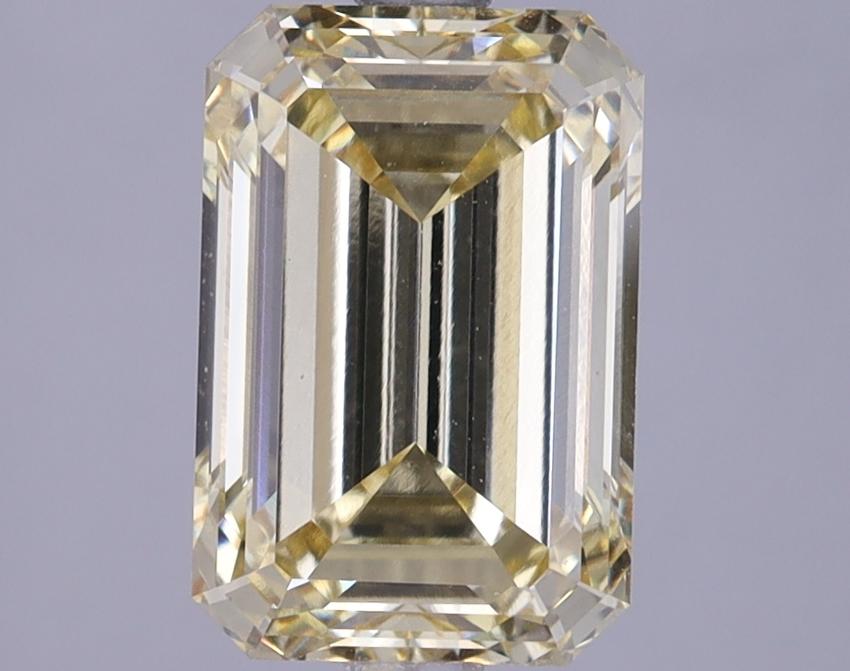 3.14 Ct. Fancy Yellow Emerald Lab Grown Diamond