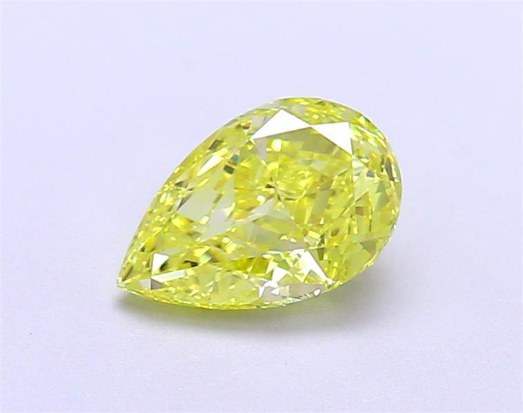 1.02 Ct. Fancy Vivid Yellow Pear Lab Grown Diamond