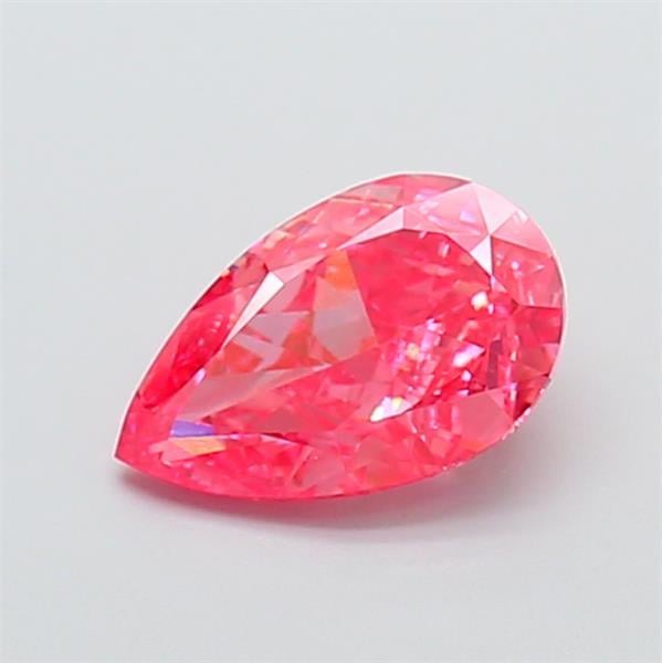 1.78 Ct. Fancy Vivid  Pink Pear Lab Grown Diamond