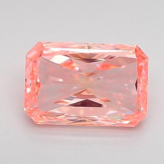 1.00 Ct. Fancy Intense Pink Radiant Lab Grown Diamond