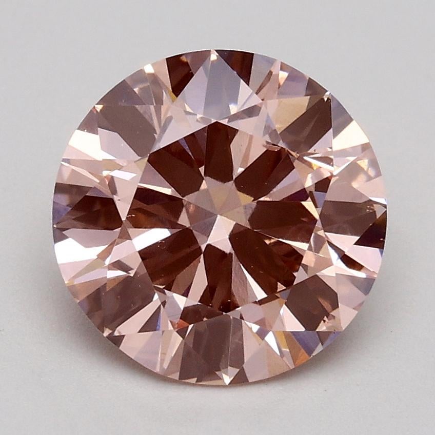 1.70 Ct. Fancy Intense Pink Round Lab Grown Diamond