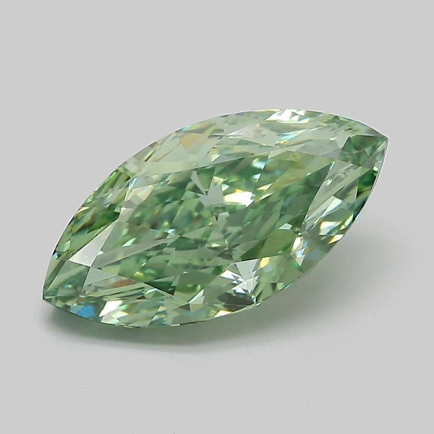 3.01 Ct. Fancy Vivid Green Marquise Lab Grown Diamond